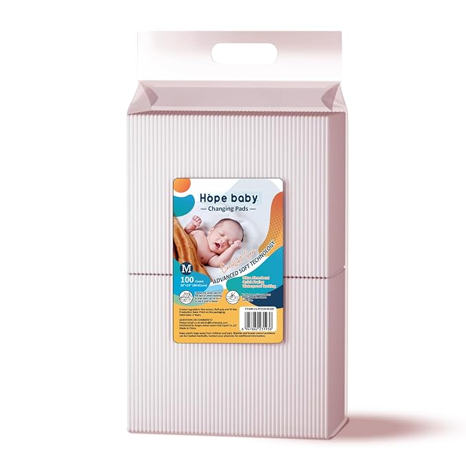JUS COOL Baby Disposable Changing Pads, 18”x 24” Underpads Portable Diaper by DAFI