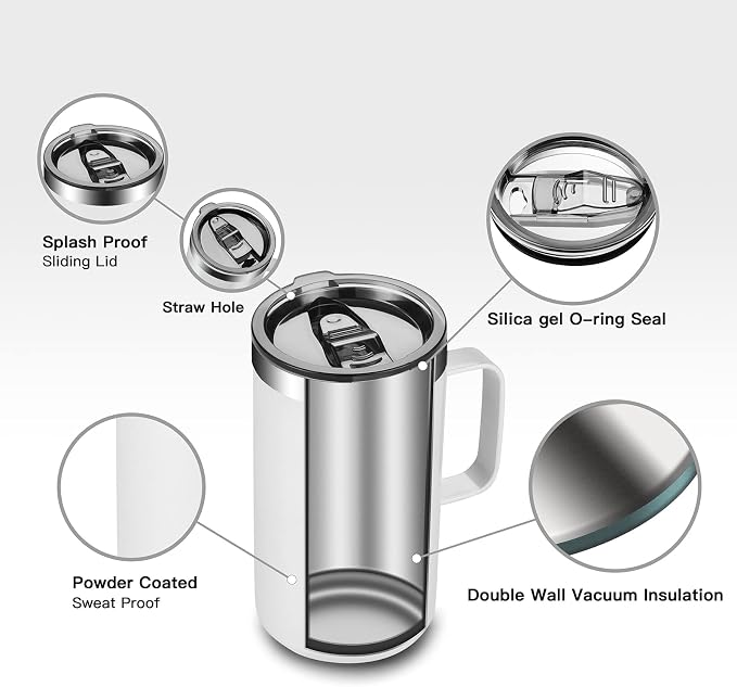 KXIAOCHEN 20oz Insulated Coffee Mug - Image 6