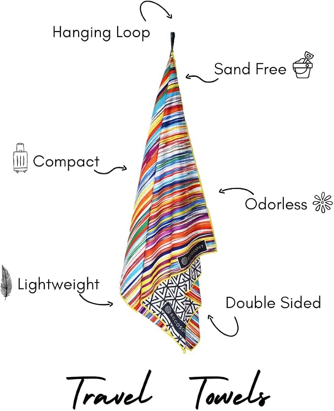 ECCOSOPHY Microfiber Beach Towel - Image 4