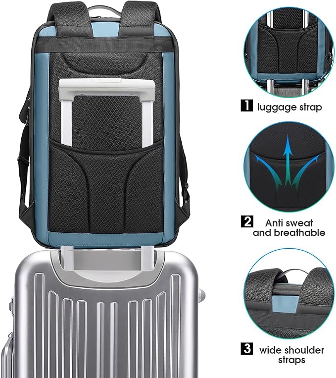 BANGE Anti Theft Business Backpack, Men Work Backpacks - Image 7