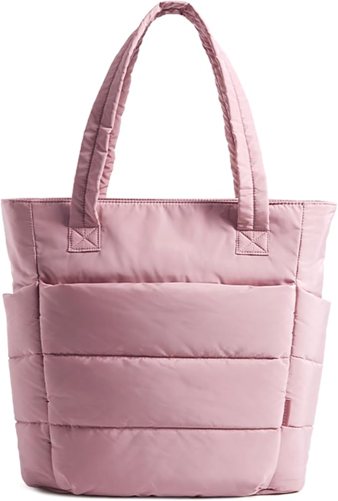 BAGSMART Tote Bag for Women, Lightweight Puffy Tote Bag by BAGSMART