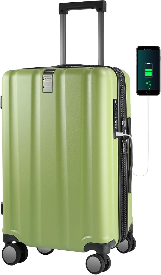 KROSER Hardside Expandable Carry On Luggage by KROSER