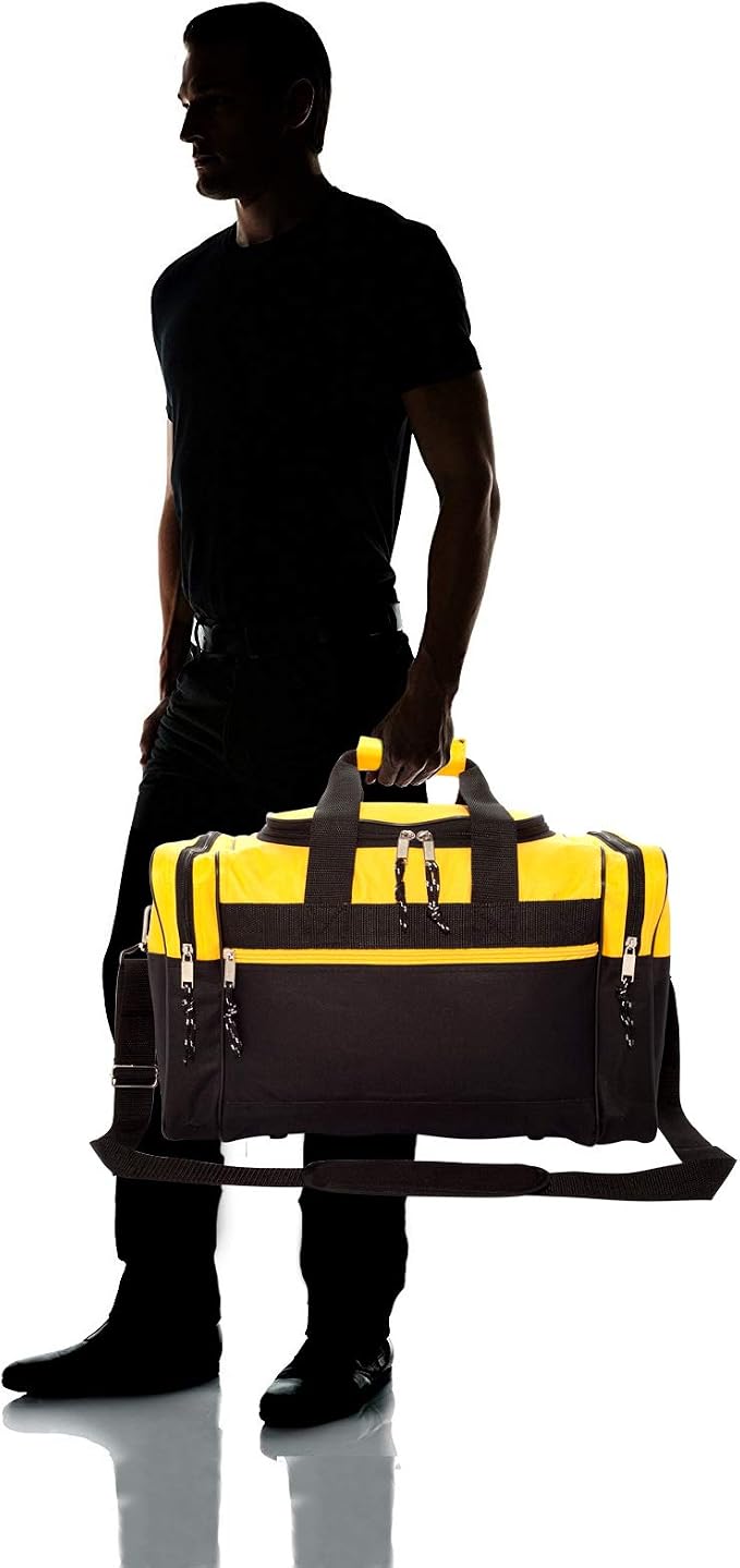DALIX 17" Blank Duffle Bag Duffel Bag Travel Size Sports Durable Gym Bag - Image 7