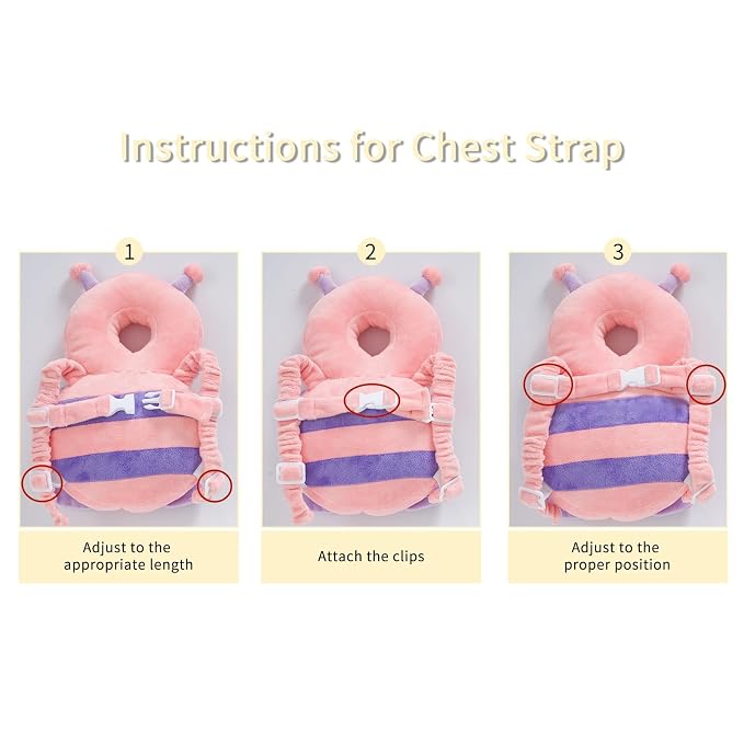 Baby Head Protector Backpack, Toddler Padded Carrier - Image 5