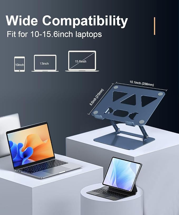 Adjustable Laptop Stand for Desk, Portable Laptop Stand Holder and Riser - Image 6