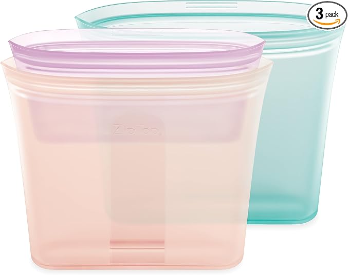 Zip Top Reusable Food Storage Bags | 3 Bag Set by ZipTop