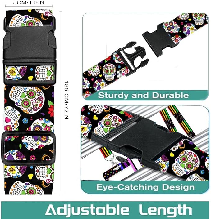 Luggage Straps for Suitcases Travel Belt Accessories, Cute Suitcase Strap - Image 2