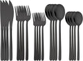 20 Pieces Silverware Set 304 Stainless Steel, Healthy & Eco-Friendly Silver by Uniturcky