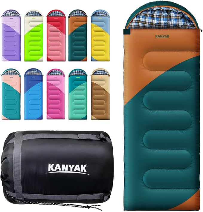 Camping Sleeping Bag, 32℉ Sleeping Bags by Kanyak-Exploreendlessnights