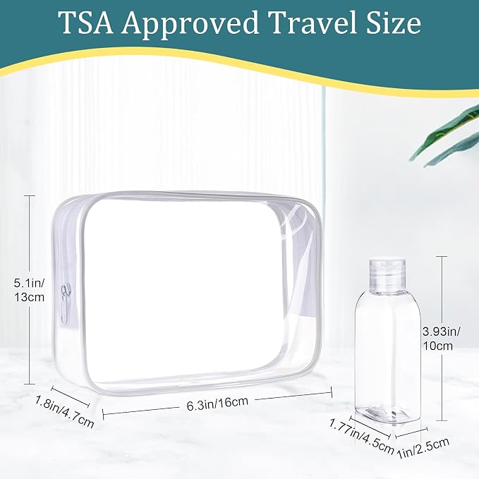 Cosywell Travel Shampoo Bottles 4pcs 3.4oz TSA Approved Leak Proof Empty - Image 2