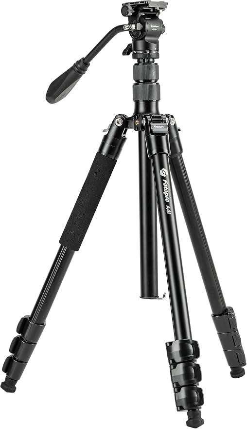 Fotopro 73" Camera Tripod, Aluminum Compact Travel Tripod and Monopod by Fotopro