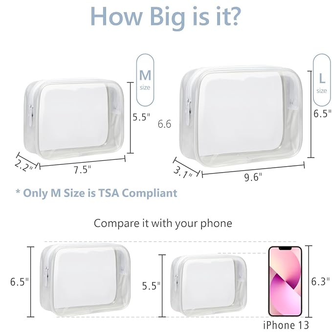 PACKISM Clear Makeup Bags - Image 3