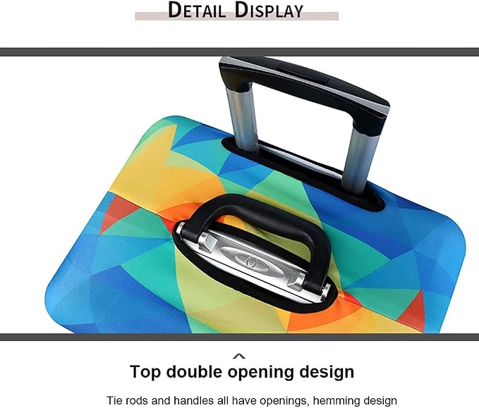 MosaiRudo Thicker Luggage Cover Elastic Suitcase Cover Protector Fits 18-32 - Image 4