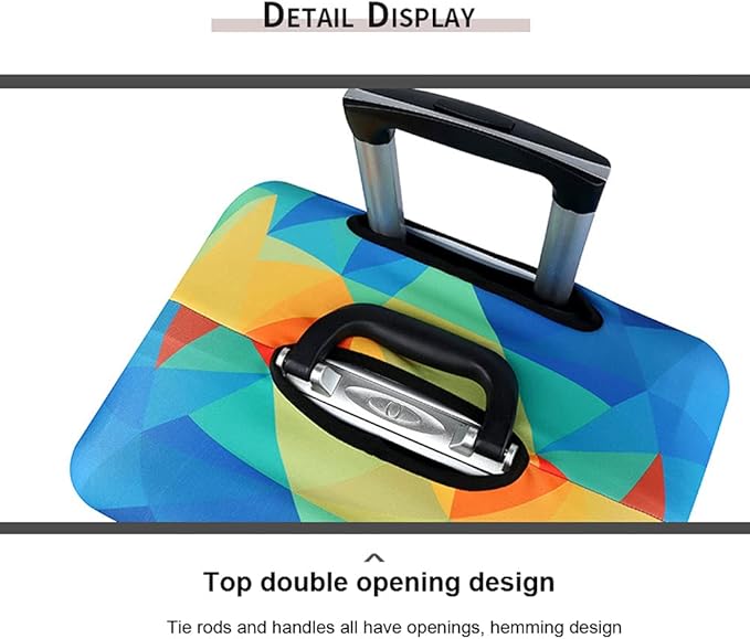 MosaiRudo Thicker Luggage Cover Elastic Suitcase Cover Protector Fits 18-32 - Image 4