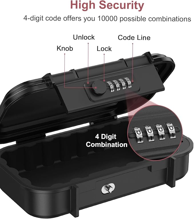LOFICOPER Portable Lock Box, Beach Security Box - Image 4