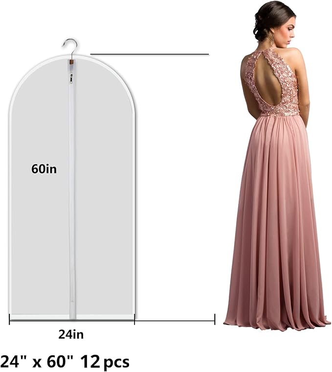 Clear Garment Bags Hanging Clothes Bags - Image 2