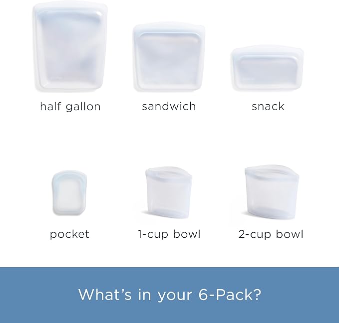 Stasher Premium Silicone Reusable Food Storage Bags, Lunch Bag, Travel - Image 5