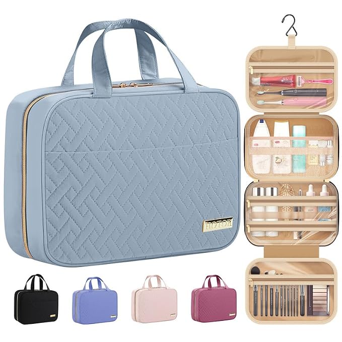 HOTOR Travel Toiletry Bag w/Hanging Hook by HOTOR