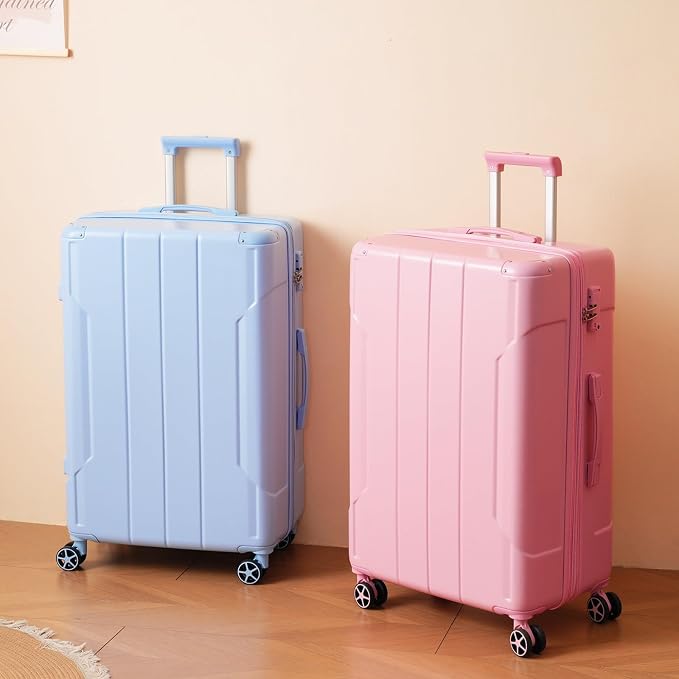 Merax 28 Inch Checked Luggage, Lightweight & Expandable Hardshell ABS Suitcase - Image 2