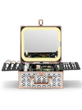 Qislee Makeup Box with A Detachable Lighted Mirror, Waterproof Travel Train Case by Qislee