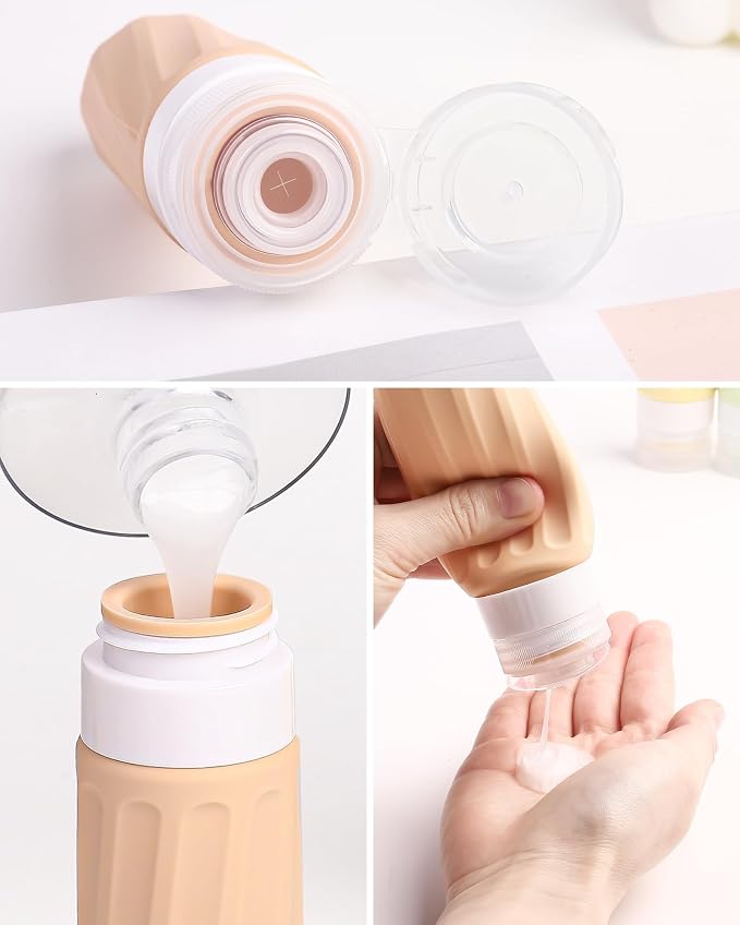 Travel Bottles for Toiletries 8 Pack, Travel Size Toiletries, Tsa Approved - Image 2