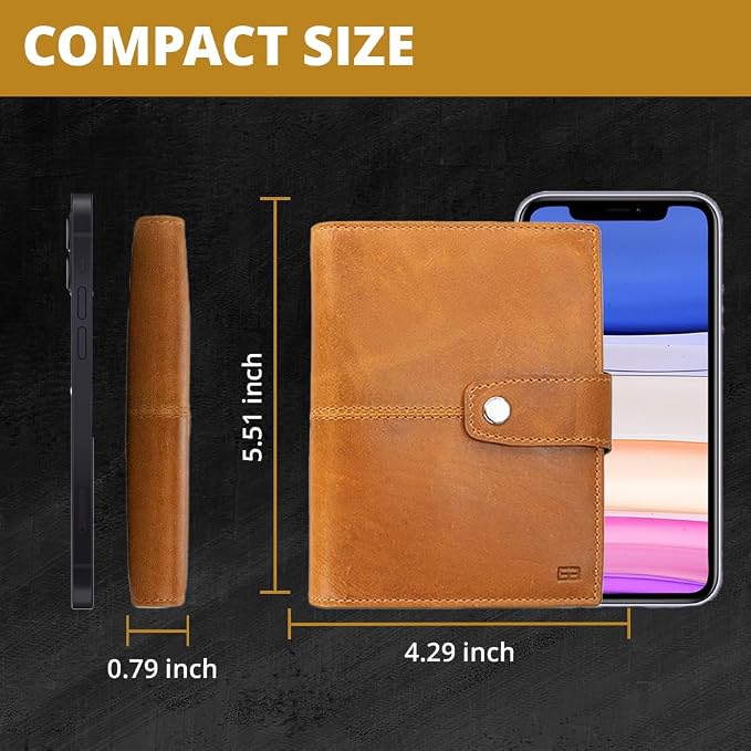 GARZINI Passport Holder with AirTag, Passport Wallet with RFID, Travel - Image 4