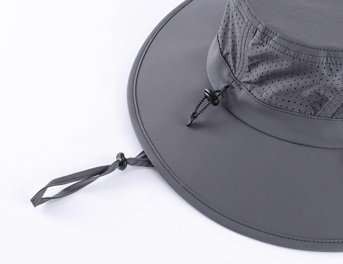 Home Prefer UPF 50+ Sun Hats for Men Women Foldable Wide Brim Fishing Hat Quick - Image 7