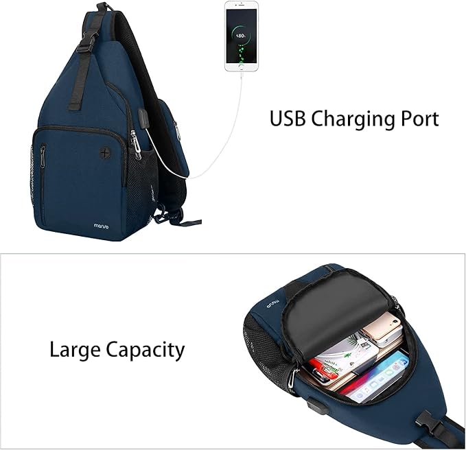 MOSISO Sling Backpack Bag, Crossbody Shoulder Bag Travel Hiking Daypack Chest - Image 5