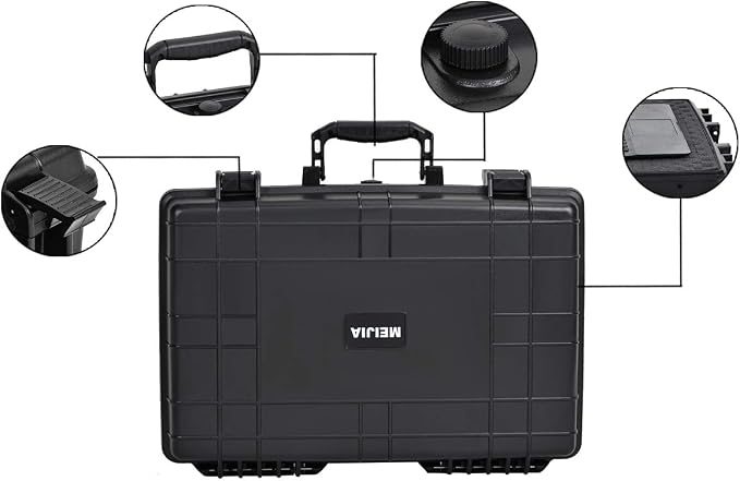 MEIJIA Portable Waterproof Protective Case, Hard Camera Case, Customized Fit - Image 9