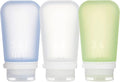 humangear GoToob+ 3-Pack | Refillable Silicone Travel Bottle | Locking Lid | by humangear