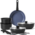 15 Pcs Pots and Pans Set Non Stick, Detachable Handle Ceramic Cookware Sets by SODAY
