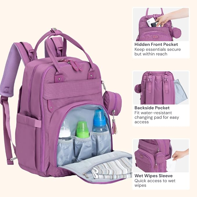 BabbleRoo Diaper Bag Backpack - Image 7