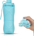 Silicone Collapsible Water Bottles, Lightweight Reusable Leakproof by YCTMALL