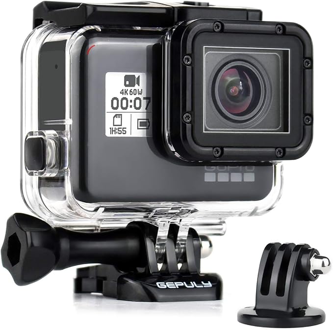 Waterproof Case for GoPro Hero 2018/7/6/5 Black - 45M Underwater Protective by GEPULY