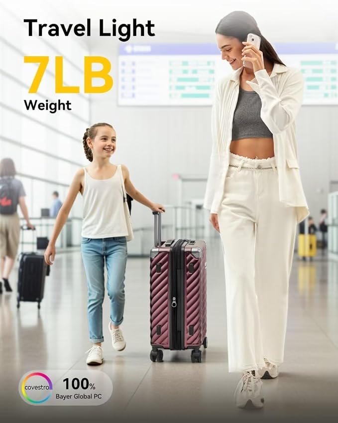 LUGGEX Luggage with Spinner Wheels - Image 3
