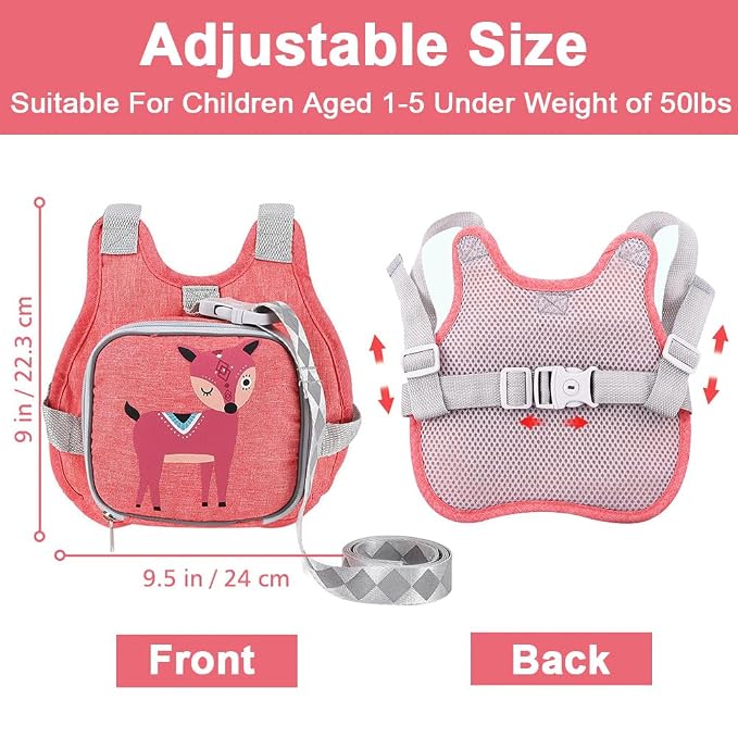 Toddler Harness Leash + Anti Lost Wrist Link, Accmor Kids Harnesses Children - Image 2