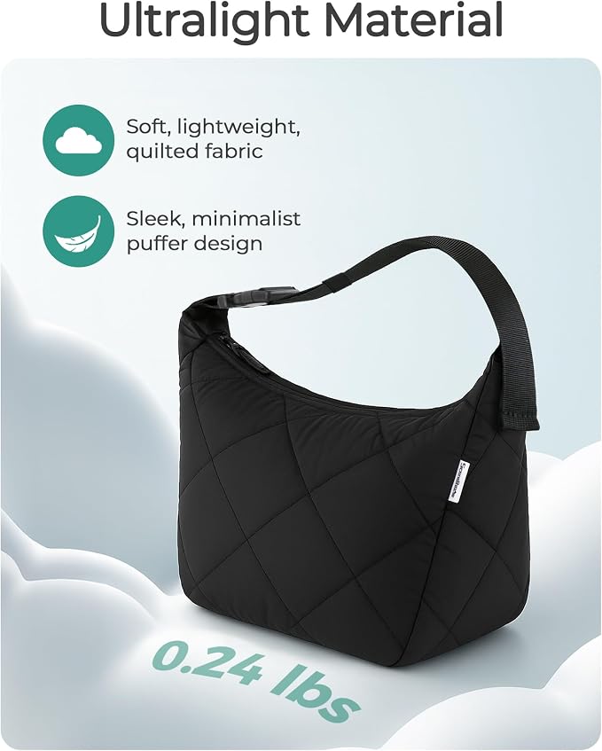 Insulated Lunch Bag for Women, Quilted Reusable Lunch Box - Image 5