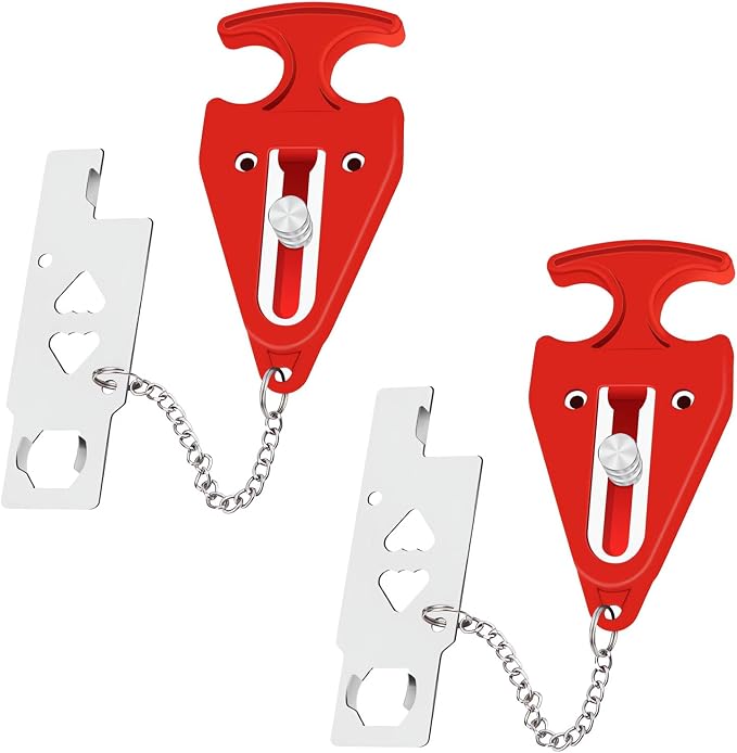 Portable Door Lock for Hotel Home Apartment, Door Blocker Security No Drill by MIMIRACLE