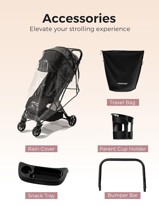 Momcozy ClickGo Lightweight Stroller, Compact Travel Stroller - Image 9