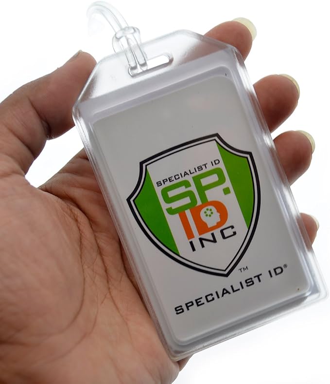 5 Pack - Premium Rigid Airline Luggage Tag Holders - Heavy Duty Hard Plastic - Image 4