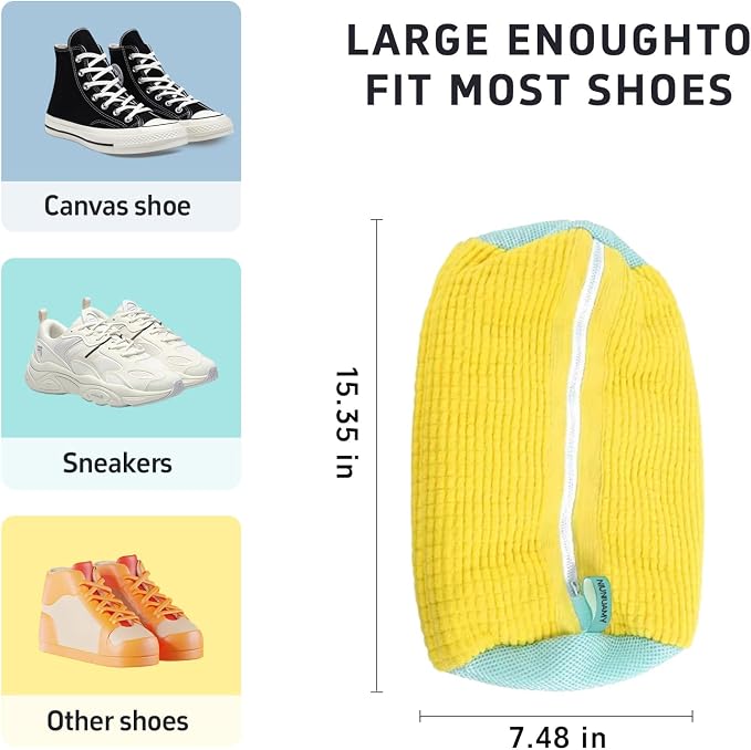 Shoe washing machine bag, Sneaker Laundry Bag - Image 7