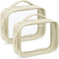 BAGSMART 2 Pack Clear Toiletry Bag, Puffy Edges TSA-Approved Travel Toiletry Bag by BAGSMART