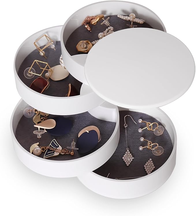 CONBOLA Jewelry Organizer, Small Jewelry Storage Box Earring Holder by CONBOLA