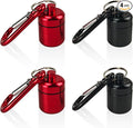 4-Pack Portable Earplug Keychain Case Waterproof Aluminum Travel Container by Daxilonyz