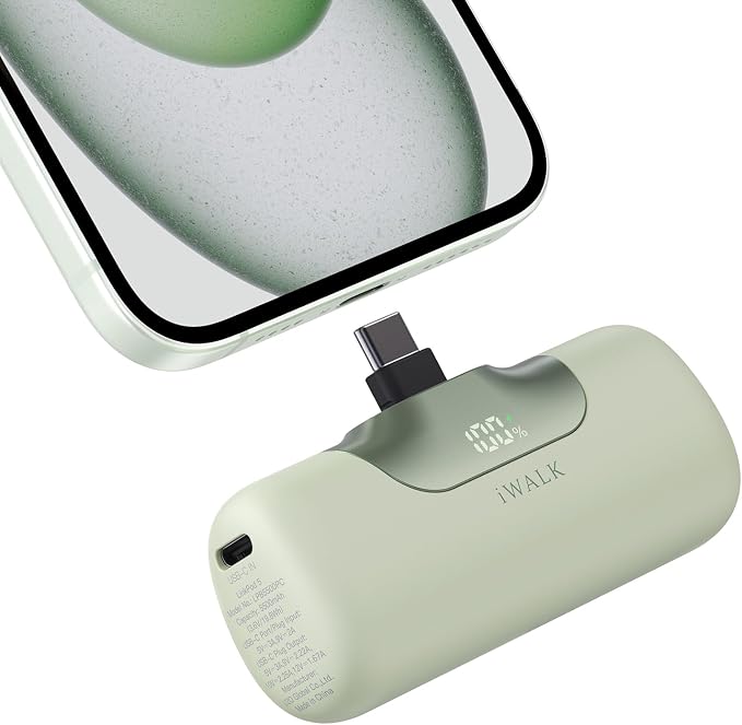 iWALK Portable Charger 5500mAh Next-Gen Small Power Bank 22.5W Fast Charging by iWALK