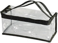 Small Rectangular Clear PVC Makeup Bag Make Up Artist Tool Organizer Pouch Bag by JulaVance