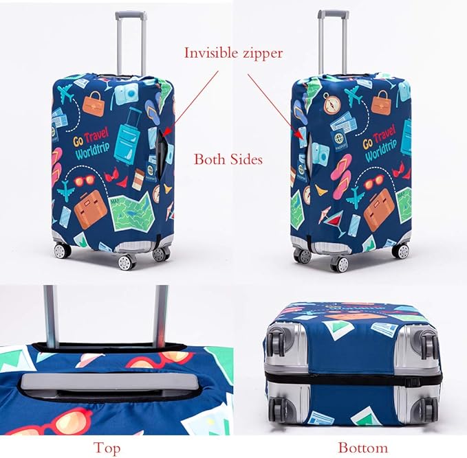 Travelkin Luggage Cover Washable Suitcase Protector Anti-scratch Suitcase cover - Image 2