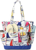 VASCHY Beach Bag for Women, Large Waterproof Sandproof Fold-able Packable Pool by Vaschy