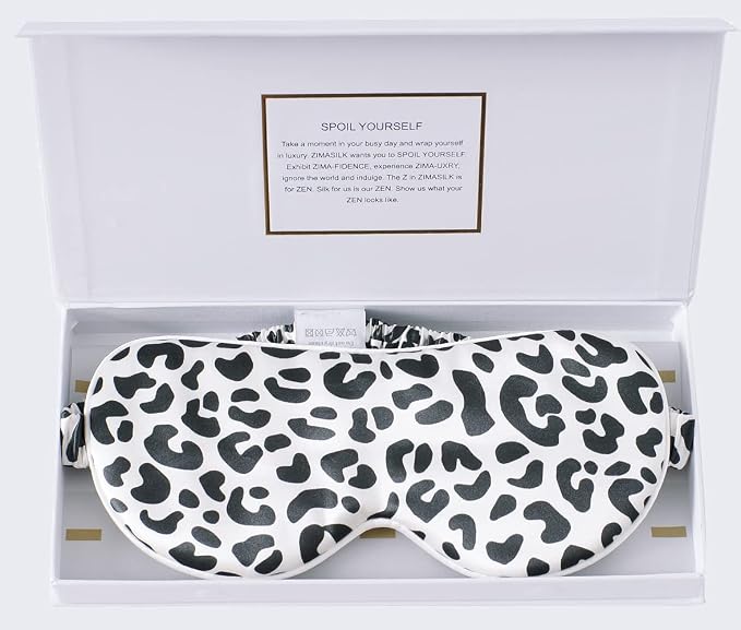 ZIMASILK Adjustable 100% 22 Momme Mulberry Silk Sleep Mask by ZIMASILK