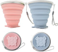 2 Pack Silicone Collapsible Cups by Gouccpu